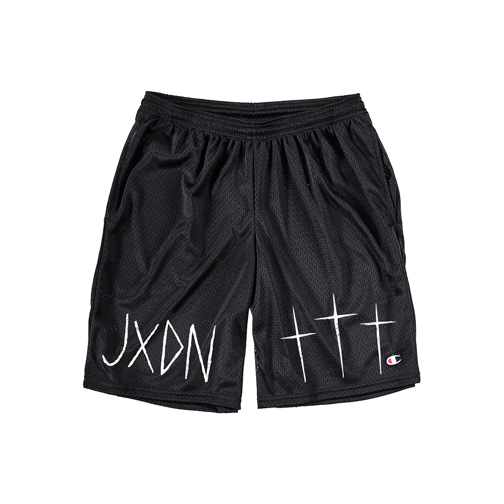 Cross Logo Mesh Shorts